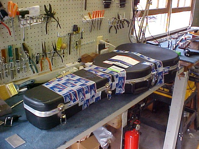 Instrument case shipped without a box