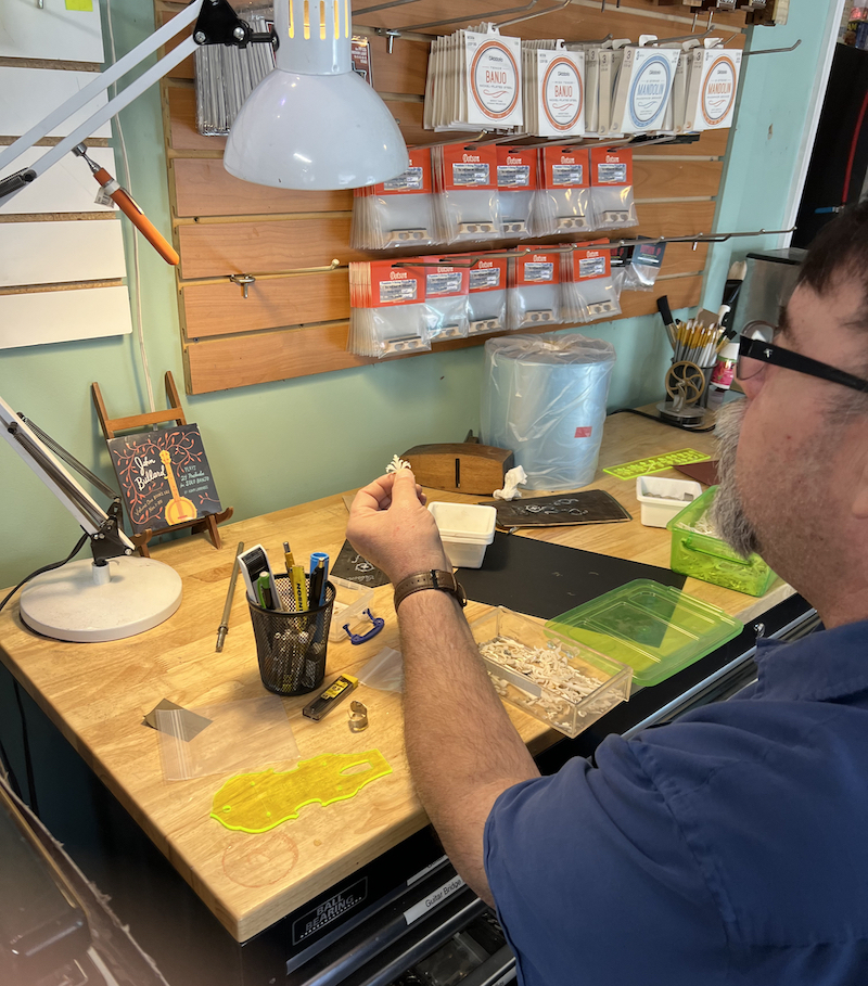 Richie Dotson at the Midlothian ShopBot workbench